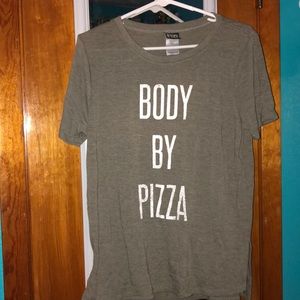 Body by Pizza Pajama shirt